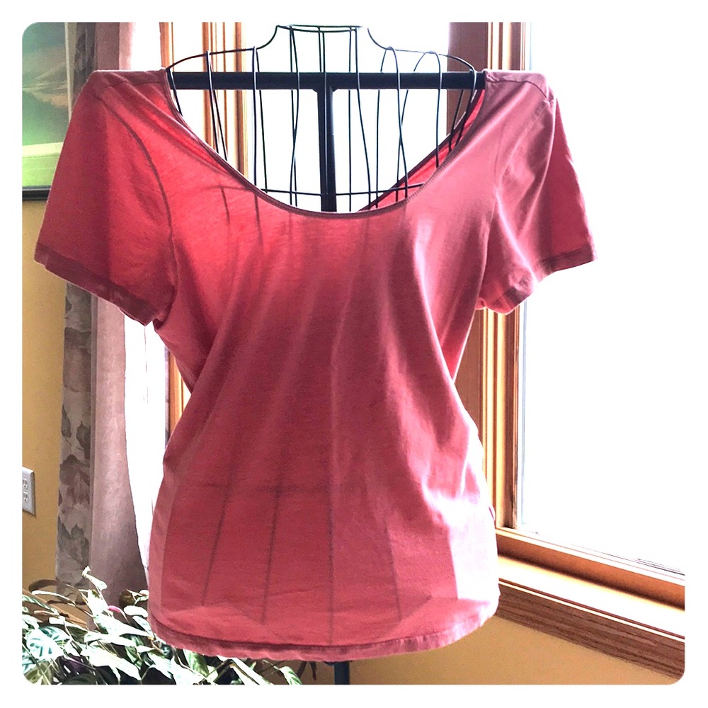 Old Navy Soft Stretch Salmon Colored Tee